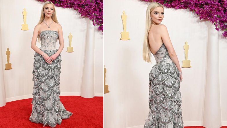 Oscars 2024: Anya Taylor-Joy Looks Divine in a Silver Scalloped Dior Gown (View Pics)