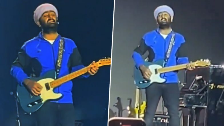 Arijit Singh Entertains the Crowd With 'O Maahi' and 'Satranga' Performances at Anant Ambani-Radhika Merchant's Pre-Wedding Gala (Watch Videos)