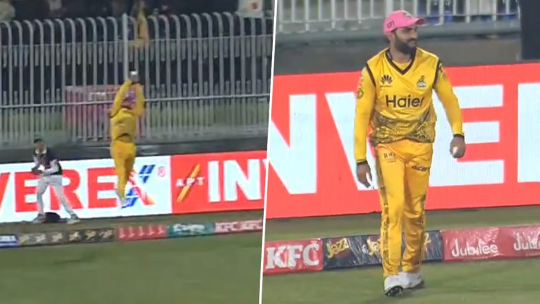 Asif Ali Grabs a Sensational Catch On Boundary Line To Dismiss Dawid Malan During Peshawar Zalmi vs Multan Sultans PSL 2024 Match (Watch Video)