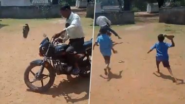 Drunk Teacher 'Punished' by Students in Chhattisgarh: Kids Throw Slippers at Teacher, Chase Him Out of School After He Turns Up in Inebriated State in Bastar, Video Goes Viral