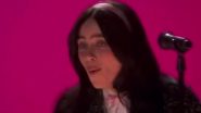 Oscars 2024: Billie Eilish Receives Standing Ovation for &lsquo;What Was I Made For?&rsquo; Performance, Moves Barbie Cast to Tears (Watch Video)