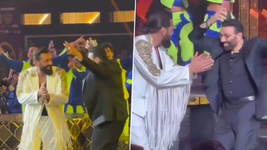Bobby Deol Recreates Animal Song Jamal Kudu Hook Step With Brother Sunny Deol at an Award Show (Watch Video)