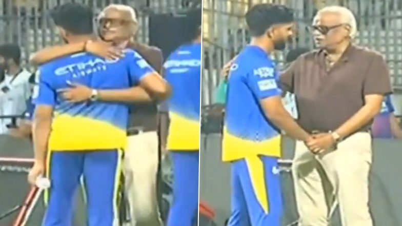 CSK CEO Kasi Viswanathan Congratulates and Hugs Ruturaj Gaikwad After He Takes Over Captaincy from MS Dhoni Ahead of IPL 2024 (Watch Video)