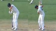 Cameron Green&rsquo;s Indecision Proves Costly As He Drags Ben Sears&rsquo; Brilliant Delivery Onto His Stumps During NZ vs AUS 2nd Test 2024 (Watch Video)