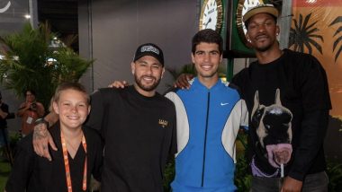Carlos Alcaraz Meets Neymar Jr and Jimmy Butler at Miami Open 2024 (View Pic)