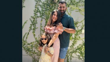 ‘To the Women Who Have Been My Rock...’ Cheteshwar Pujara Shares Adorable Picture With Wife Puja and Daughter Aditi on Occasion of International Women’s Day 2024