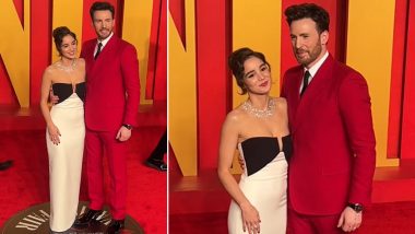 Vanity Fair Oscars Party 2024: Chris Evans and Alba Baptista Make Their Red Carpet Debut at the Star-Studded Affair (Watch Video)