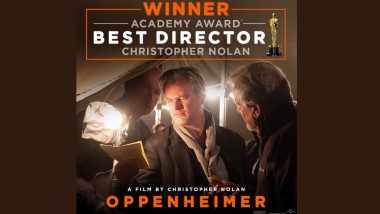 Oscars 2024: Christopher Nolan Wins His First Oscar! Netizens Applaud and Say ‘Well Deserved’ As He Bags Best Director Award for Oppenheimer