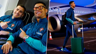 ‘Eslovénia’, Cristiano Ronaldo and His Portugal Teammates Travel to Slovenia Ahead of International Friendly (Watch Video)