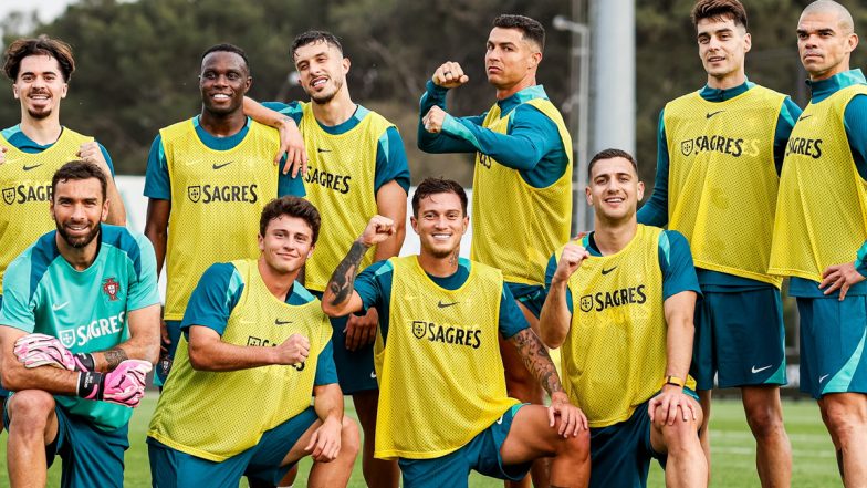 ‘A Familia’, Cristiano Ronaldo Shares Glimpse With Portugal National Football Team Ahead of International Friendly Against Slovenia (View Pic)