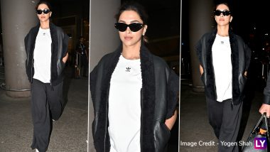 Mom-To-Be Deepika Padukone’s Latest Airport Fashion Look Is All Things Chic and Glamorous (View Pics)