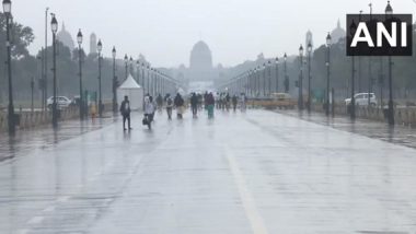 Delhi Rains: National Capital Witnesses Sudden Change in Weather, Wakes Up to Light-Intensity Rainfall (Watch Video)