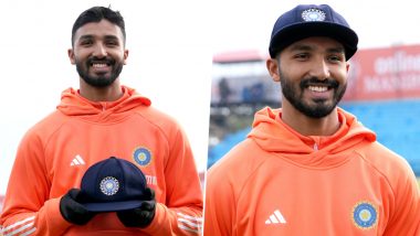 Devdutt Padikkal Makes His Test Debut in IND vs ENG 5th Test 2024, Receives Cap from Ravi Ashwin