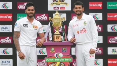 How To Watch BAN vs SL 1st Test 2024 Day 1 Free Live Streaming Online? Get Telecast Details of Bangladesh vs Sri Lanka Cricket Match With Timing in IST