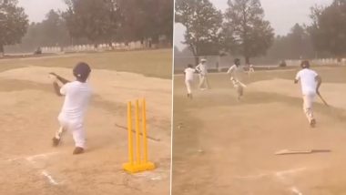 Differently-Abled Cricketer With One Leg Plays Exquisite Shots in Competitive Match, Video Goes Viral!