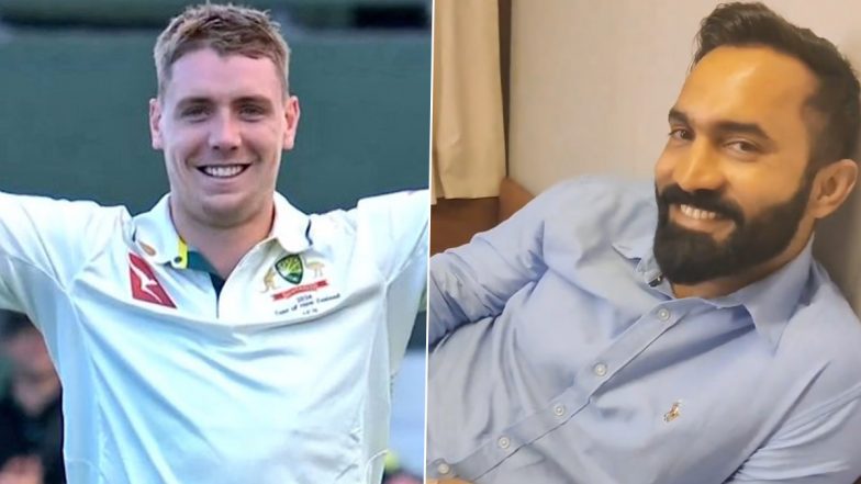 'Can't Wait to See You Play In Red' Dinesh Karthik Shares Message For RCB Teammate Cameron Green After His Century in NZ vs AUS 1st Test 2024 (Watch Video)