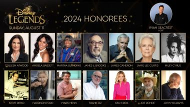 Disney Awards 2024: Miley Cyrus, Harrison Ford, James Cameron and Others To Be Honoured At The Event On August 11