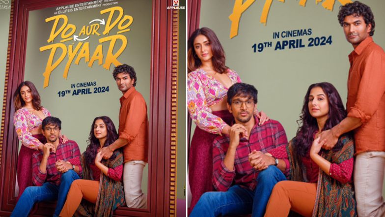 Do Aur Do Pyaar: Vidya Balan Announces the Release Date of Her Upcoming Romantic Comedy Co-Starring Ileana D’Cruz, Pratik Gandhi, and Sendhil Ramamurthy