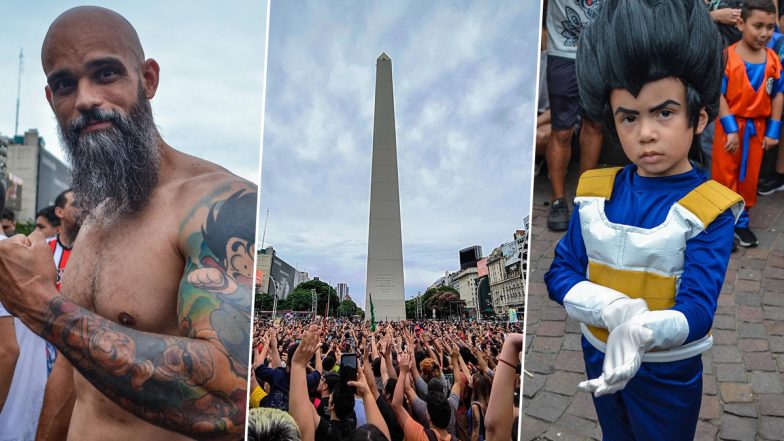 Argentine Fans Pay Tribute to Dragon Ball Creator Akira Toriyama With Singing and Iconic Son Goku's 'Spirit Bomb' Pose (View Pics)