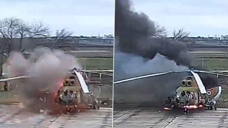 Drone Attack in Moldova: Drone Destroys Helicopter in Breakaway Transnistria Region, Terrifying Video Surfaces