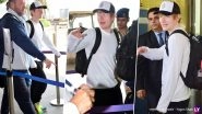 Ed Sheeran Leaves Mumbai After His Electrifying Concert at Mahalaxmi Racecourse; Check Out Video of the Singer Waving at Paparazzi