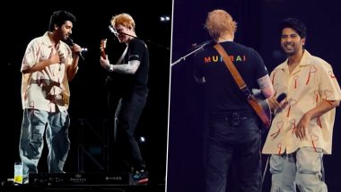 Ed Sheeran and Armaan Malik Surprise Concertgoers with ‘2step’ Performance at Mumbai’s Mahalaxmi Racecourse (Watch Video)