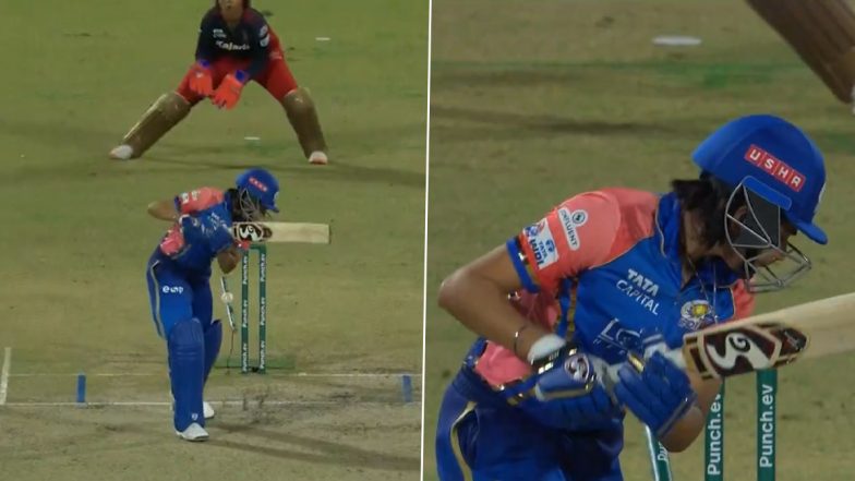 Ellyse Perry Uproots Yastika Bhatia’s Leg-Stump With Impressive Delivery During MI-W vs RCB-W WPL 2024 Eliminator (Watch Video)