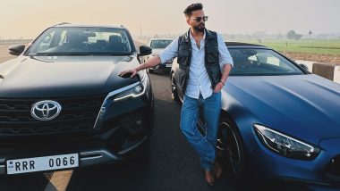 Elvish Yadav First Post After Bail: YouTuber Shares Photo of Himself Posing With His Luxury Cars, Reaches Home Ahead of Holi 2024