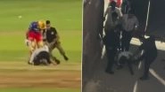 Security Officials Beat Up Fan Who Invaded Pitch To Touch Virat Kohli&rsquo;s Feet During RCB vs PBKS IPL 2024 Match, Video Goes Viral