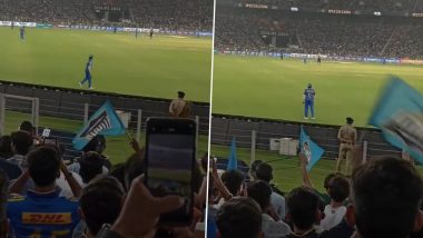 ‘Rohit, Rohit’ Spectators Cheer for Former Mumbai Indians Captain Rohit Sharma As He Fields Near Boundary in GT vs MI IPL 2024, Video Goes Viral