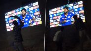Fans Spotted Throwing Slippers, Other Objects at Wall Showing Hardik Pandya’s Interview After Mumbai Indians’ Loss to Gujarat Titans in IPL 2024, Video Goes Viral