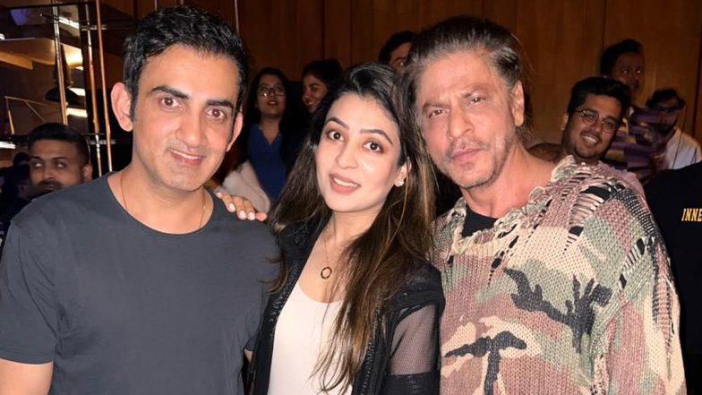 ‘Some Bonds Are Forever!’, Gautam Gambhir and Wife Natasha Meet Shah Rukh Khan (View Pic)