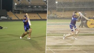 Glenn Maxwell Impersonates Virat Kohli During RCB’s Training Session Ahead of IPL 2024 Opener Against CSK, Video Goes Viral