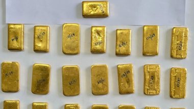 Gold Smuggling in Assam: Man Trying To Board Avadh Assam Express Train With 29 Pieces of Gold Bars Worth Over Rs 3 Crore Arrested (See Pic)