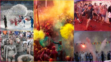 Holi and 'Other' Festivals of Fun and Colours Celebrated Around the World: From La Tomatina to Carnival of Ivrea, 8 'Get Wet' Festivals To Know About