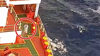 Indian Navy Thwarts Somali Pirates From Using Ex-MV Ruen For Acts of Piracy (Watch Video)