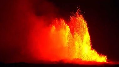 Iceland: Volcano Erupts in Reykjanes Peninsula, Prompts Evacuation in Blue Lagoon (Watch Video)