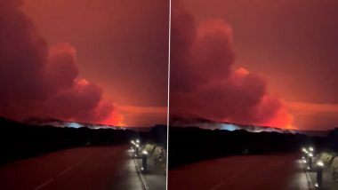 Iceland: Blue Lagoon Evacuated as Volcano Continues to Spew Smoke, Bright Orange Lava Into Air Days After Eruption (Watch Videos)