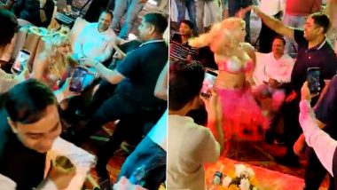 'Russian Bar Girls' Dance in Uttar Pradesh: Mathura Police Registers Case After Video of ‘Obscene’ Dance During Holi Celebration Goes Viral