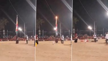 Rajasthan: Woman Dancer Performing With Pole on Head Suffers Electric Shock After Coming in Contact With Live Wire in Sikar, Dies (Watch Video)