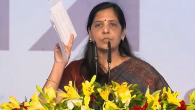 ‘Your Kejriwal is Resilient Like a Lion’: Sunita Kejriwal Reads Out Her Husband, Delhi CM Arvind Kejriwal’s Message While Sharing Stage With INDIA Bloc Leaders (Watch Video)