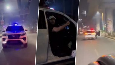 Reckless Driving Caught on Camera in Delhi: Man Removes Car’s Number Plate, Performs Dangerous Stunts Along Najafgarh Road; FIR Registered After Video Goes Viral
