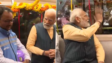PM Narendra Modi Inaugurates India’s First Underwater Metro in Kolkata: Route, Features, Ticket Price and All You Need to Know (Watch Video)