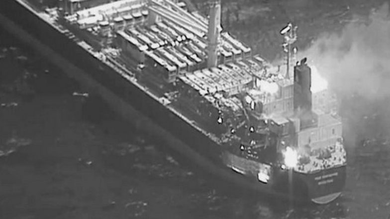 Red Sea Crisis: Houthi Missile Attack Kills 3 Crew Members in Yemen Rebels' First Fatal Assault on Shipping