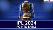 IPL 2024 Points Table Updated With Net Run Rate: Chennai Super Kings Return to Top Four, Royal Challengers Bengaluru Remains in the Bottom Despite Commanding Win Over Gujarat Titans