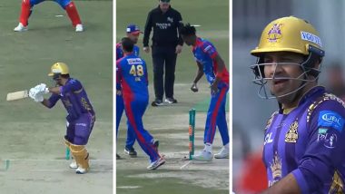 Sarfaraz Ahmed Run Out After Mix-Up With Rilee Rossouw During Karachi Kings vs Quetta Gladiators PSL 2024 Match (Watch Video)