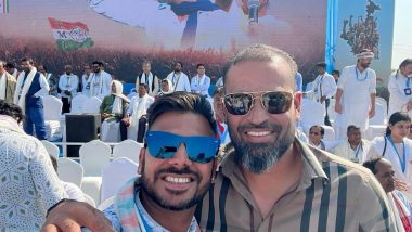 Former KKR Teammates Manoj Tiwary and Yusuf Pathan Share Frame After the Announcement of Latter's Candidature For Trinamool Congress Ahead of Lok Sabha Elections (See Pic)