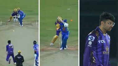 Abrar Ahmed Outplays Usman Khan With A Superb Delivery During Multan Sultans vs Quetta Gladiators PSL 2024 Match (Watch Video)