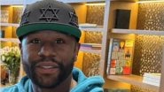 World Famous Boxer Floyd Mayweather Visits Siddhivinayak Temple in Mumbai, Seeks Blessings From Lord Ganesha (Watch Video)