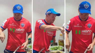 ‘Revealing Our MasterChef’: David Warner Tries His Hands at Cooking Ahead of IPL 2024 Match Against PBKS (Watch Video)